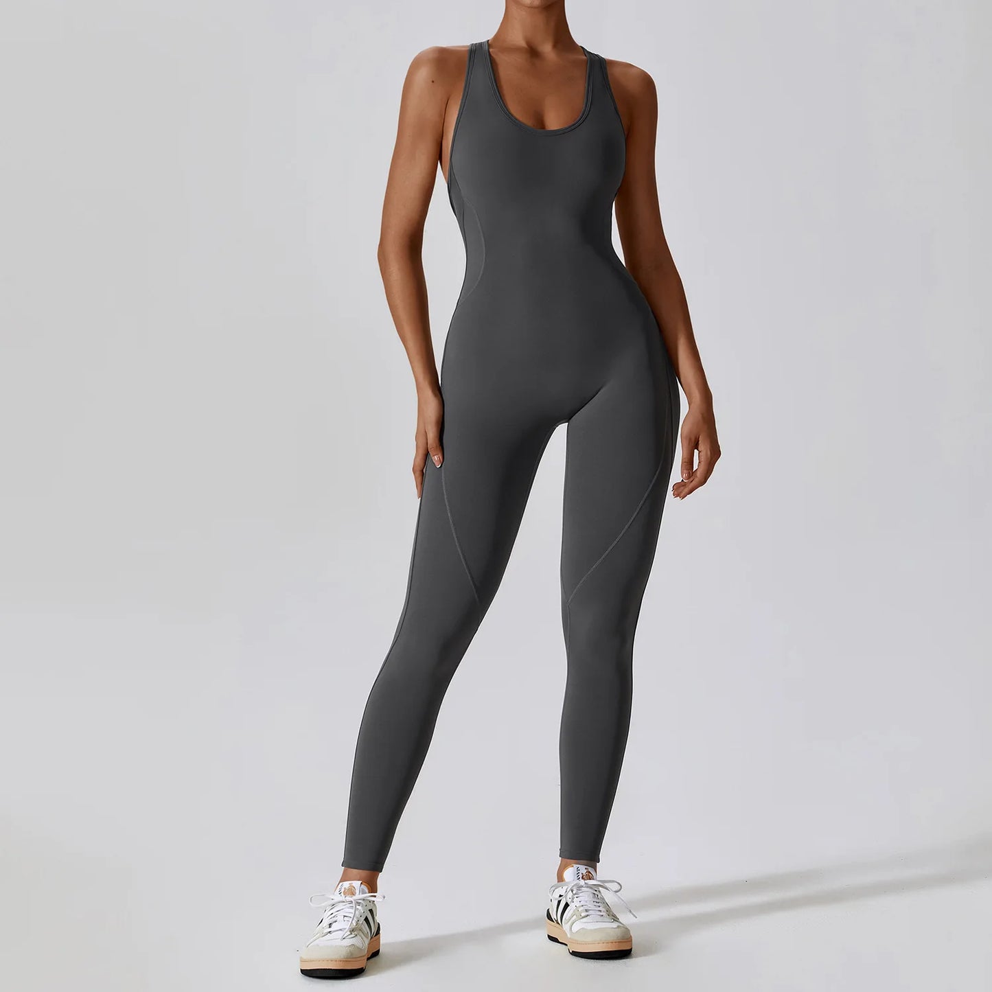Women’s Yoga Jumpsuit – Push-Up Activewear Bodysuit