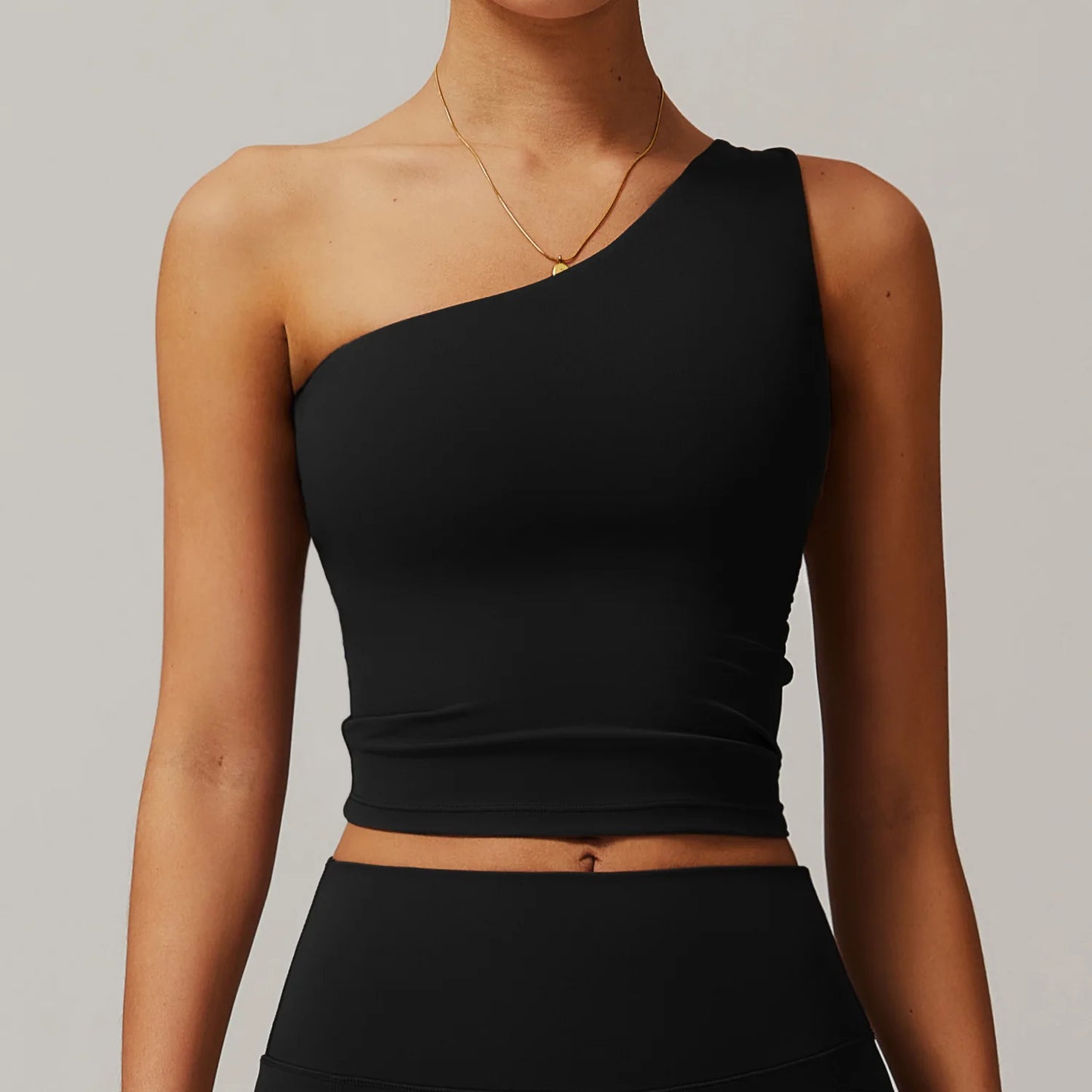 One Shoulder Sports Bra