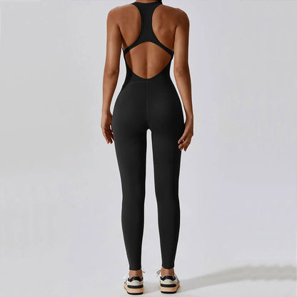 Women’s Yoga Jumpsuit – Push-Up Activewear Bodysuit