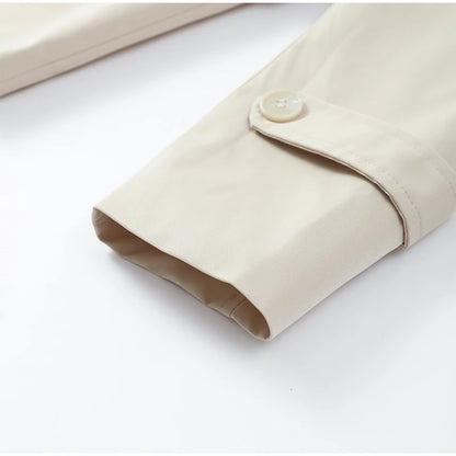 Lace-Up Cropped Trench Coat – Fall 2025