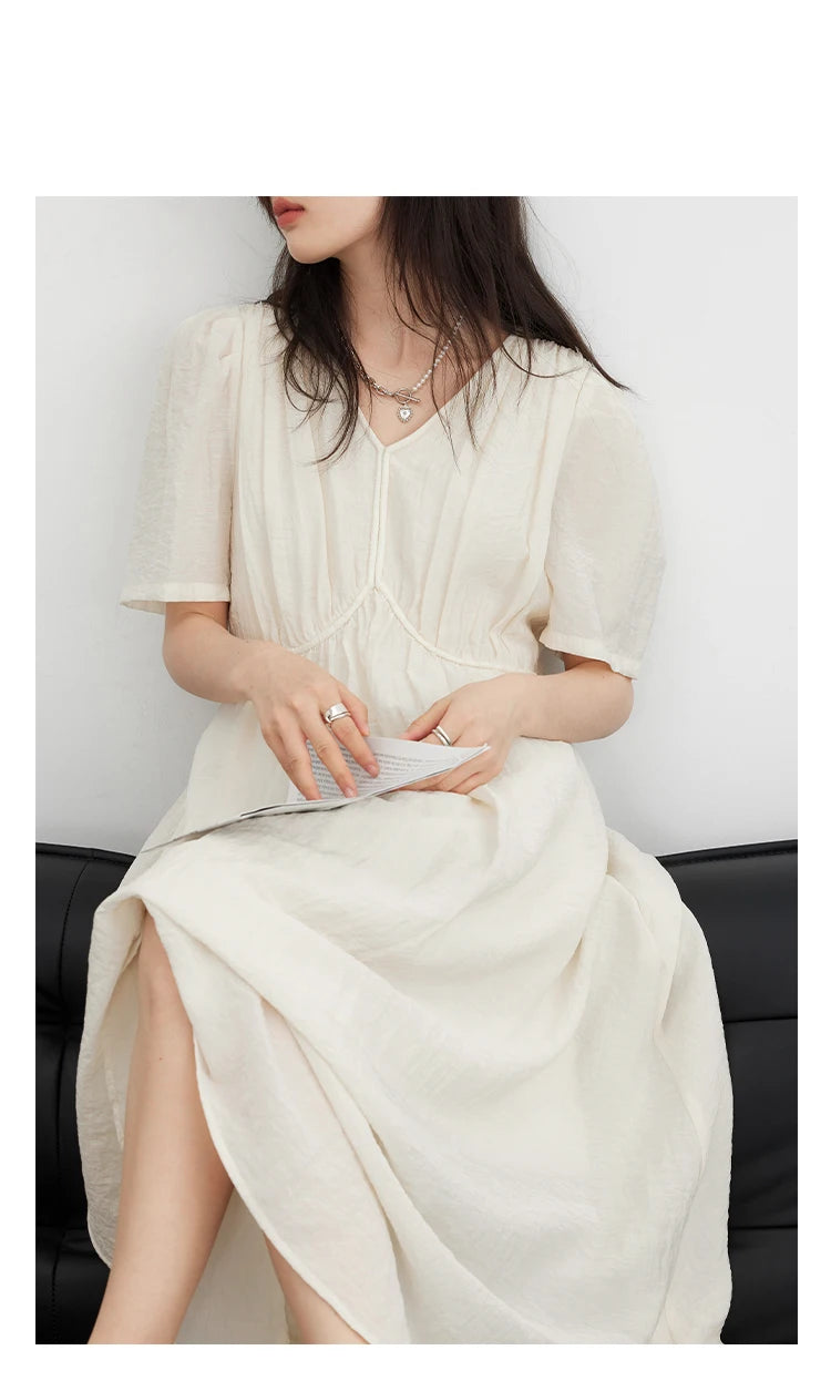 Vintage Puff Sleeve Dress – Summer 2025 Collection