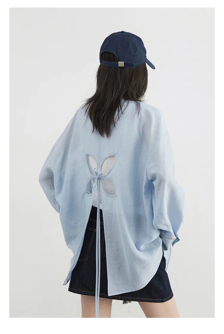 Hollow Back Blouse – Spring/Summer 2025 Collection