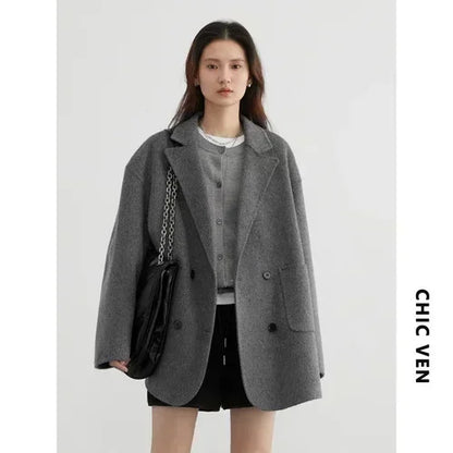 Double-Breasted Wool Coat – Winter 2025