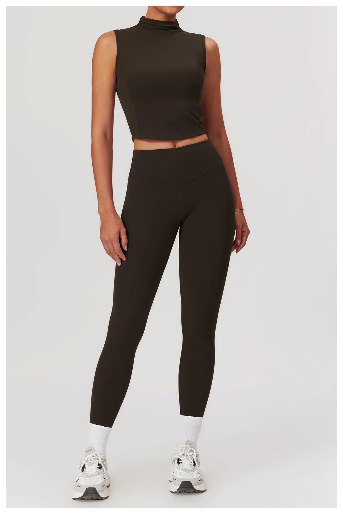 Women’s 2PCS Yoga Skirt Set – Short Sleeve Crop Top and High Waist Leggings