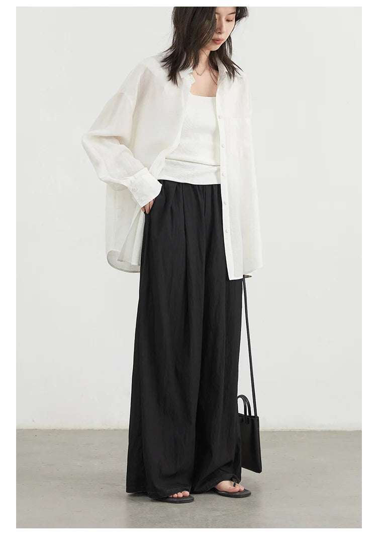 High-Waist Wide Leg Trousers – Spring/Summer 2025 Collection