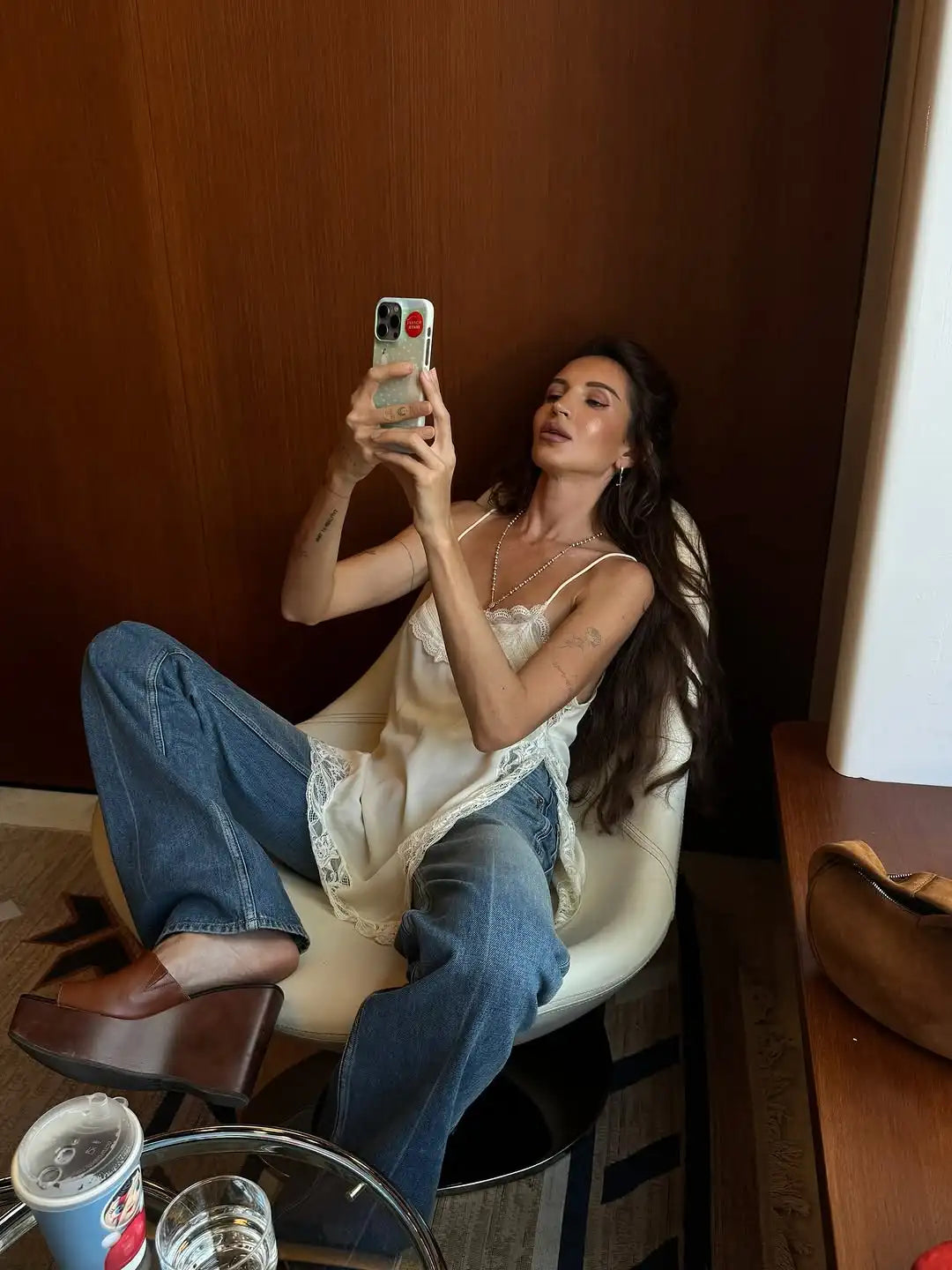 Lace Patchwork V-Neck Top – Summer 2025