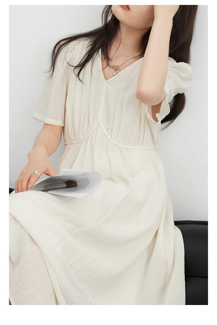 Vintage Puff Sleeve Dress – Summer 2025 Collection