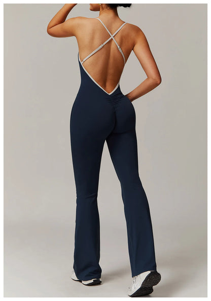 Women’s V-Back Yoga Jumpsuit