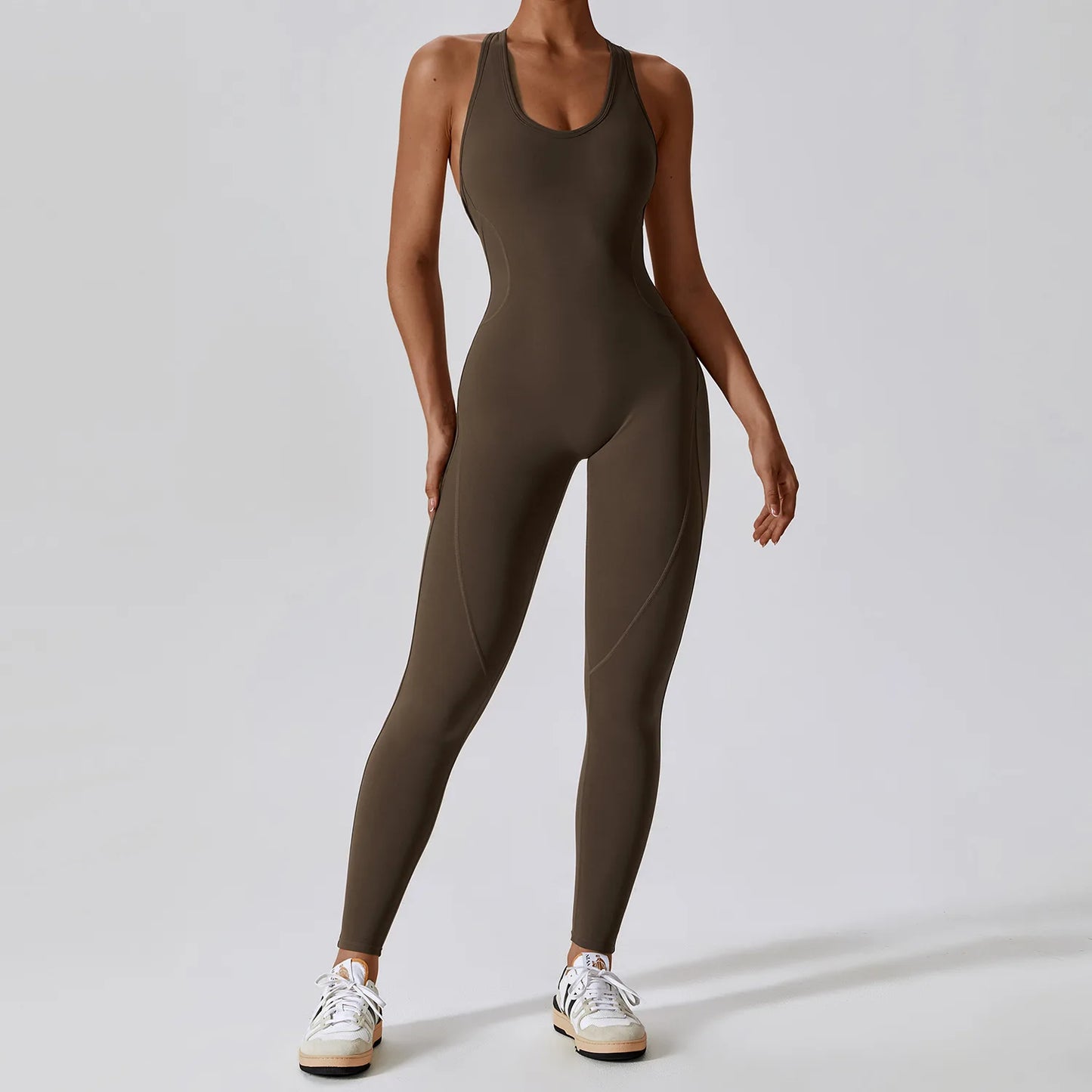 Women’s Yoga Jumpsuit – Push-Up Activewear Bodysuit