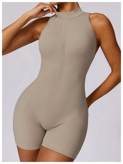 Women’s Zipper Yoga Jumpsuit