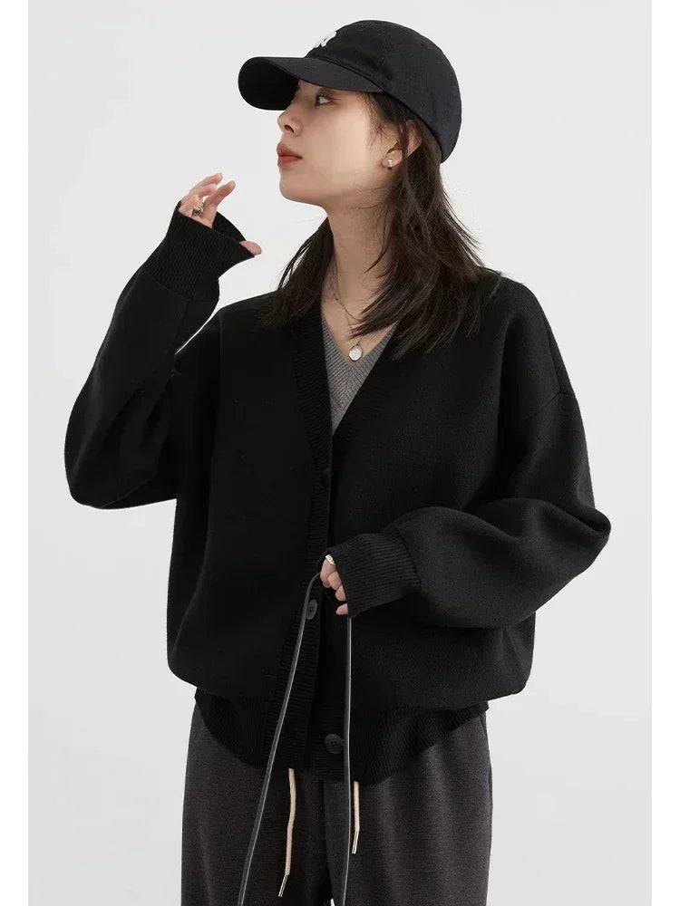 V-Neck Knit Cardigan – Spring 2025