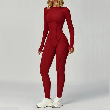 Women’s Long Sleeve Yoga Jumpsuit