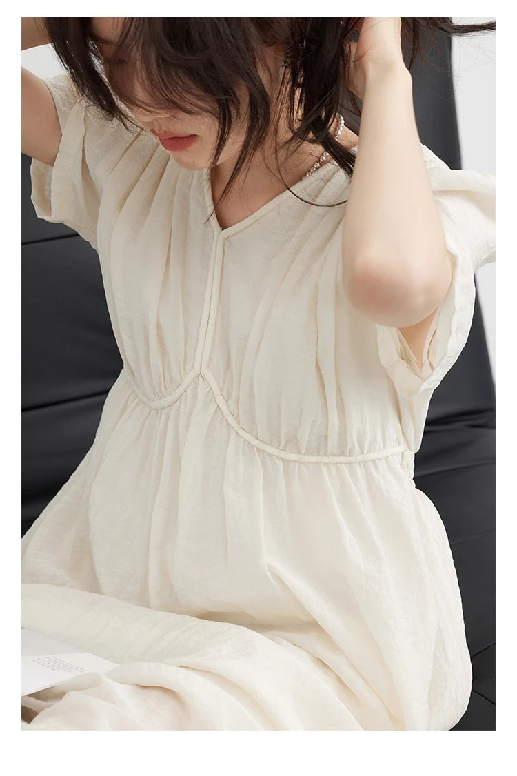 Vintage Puff Sleeve Dress – Summer 2025 Collection