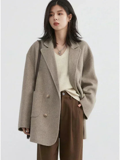 Double-Breasted Wool Coat – Winter 2025