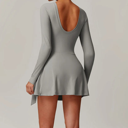 One-Piece Long Sleeve Yoga Jumpsuit