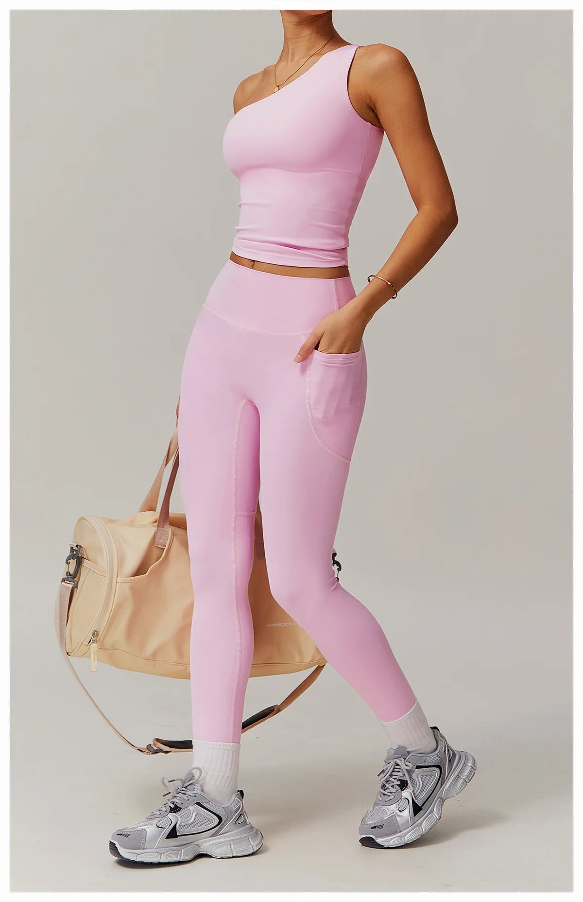 One Shoulder Sports Bra