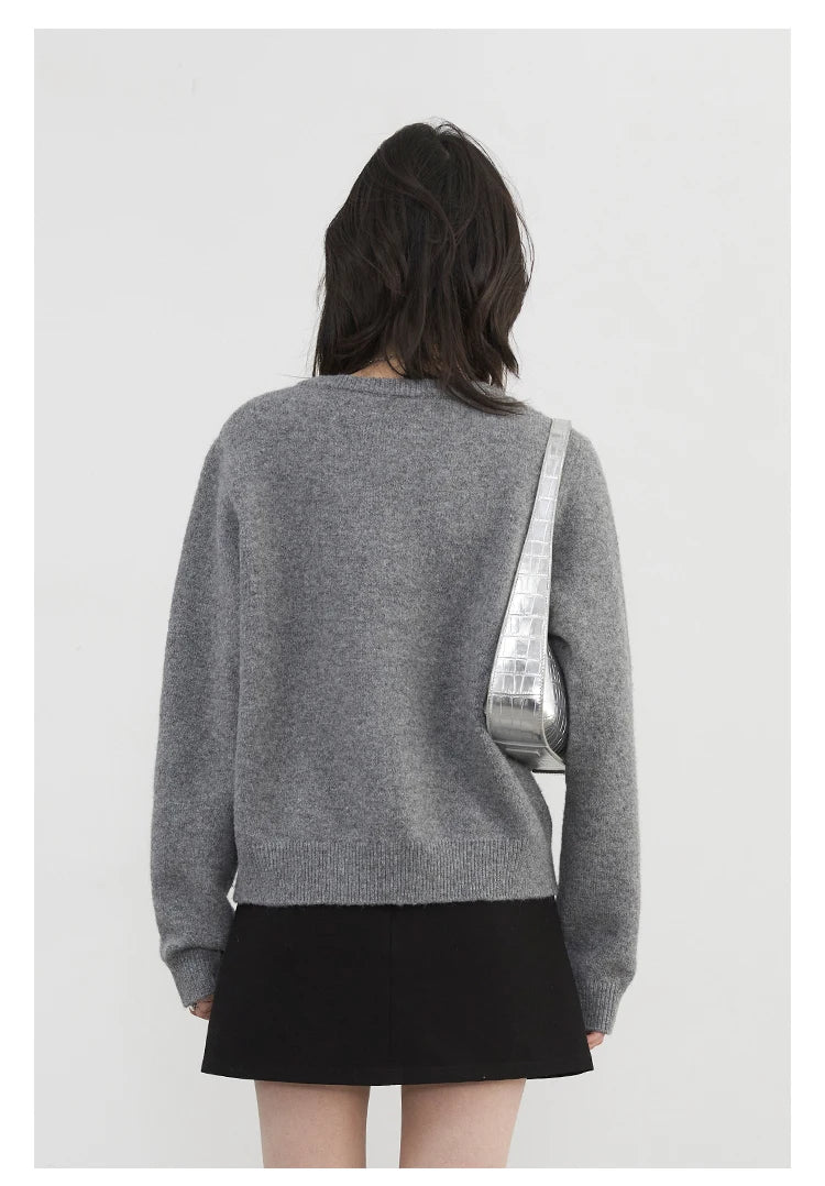 Embroidered Love Button Cardigan – Spring/Autumn 2025 Collection