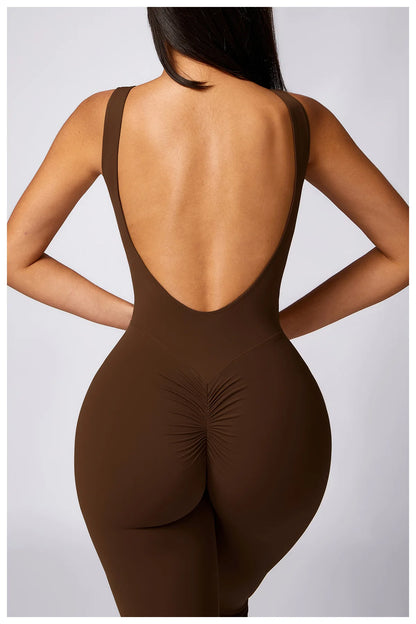 Women’s One-Piece Yoga Jumpsuit – Seamless Training Bodysuit