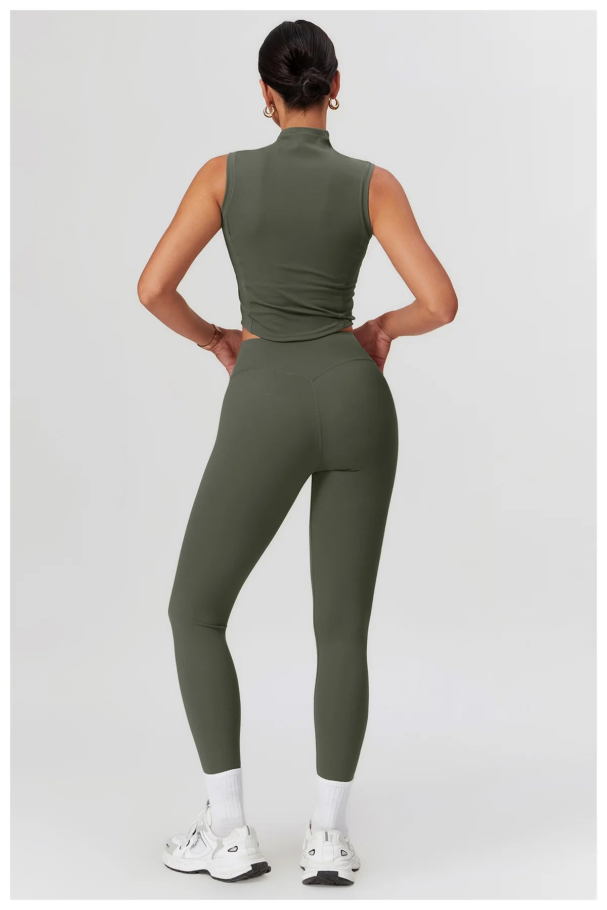 Women’s 2PCS Yoga Skirt Set – Short Sleeve Crop Top and High Waist Leggings