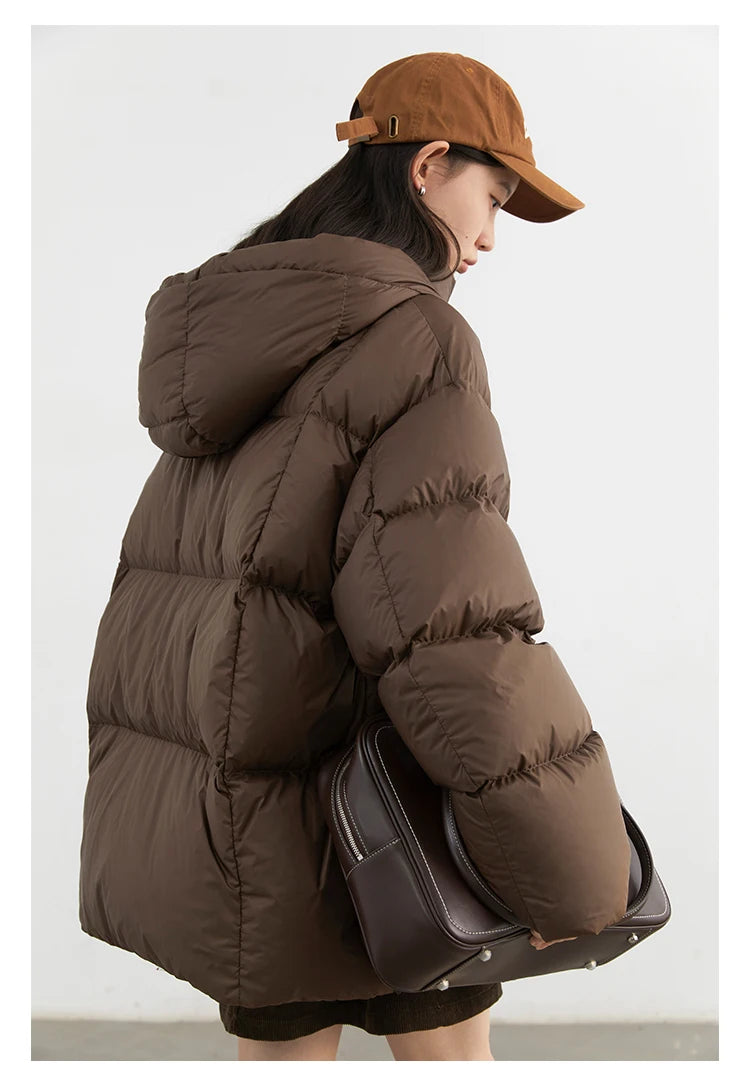 Hooded Puffer Down Coat – Autumn/Winter 2025 Collection
