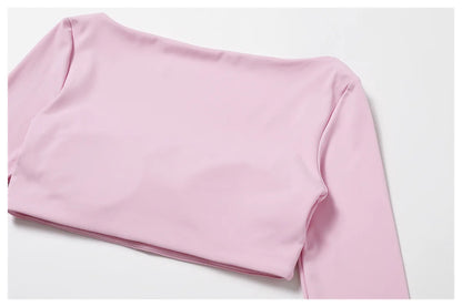 Women’s Long Sleeve Yoga Shirt – Quick-Dry Push-Up Fitness Top