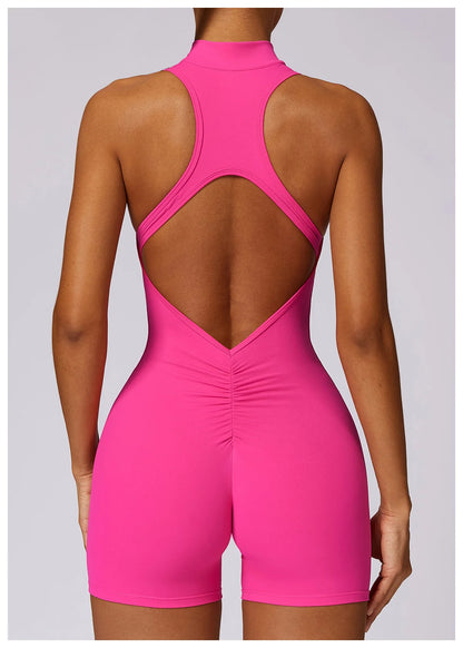 Women’s Zipper Yoga Jumpsuit