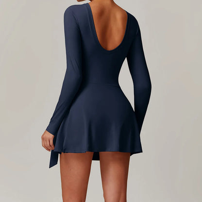 One-Piece Long Sleeve Yoga Jumpsuit