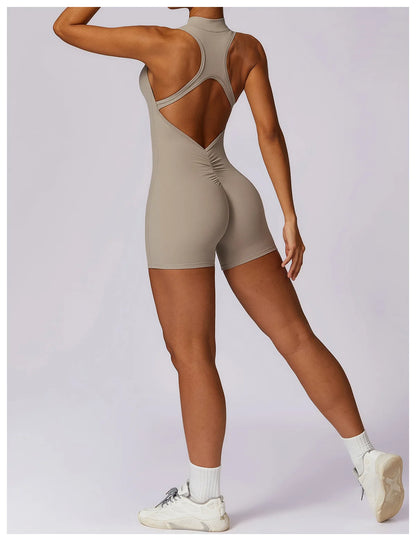 Women’s Zipper Yoga Jumpsuit