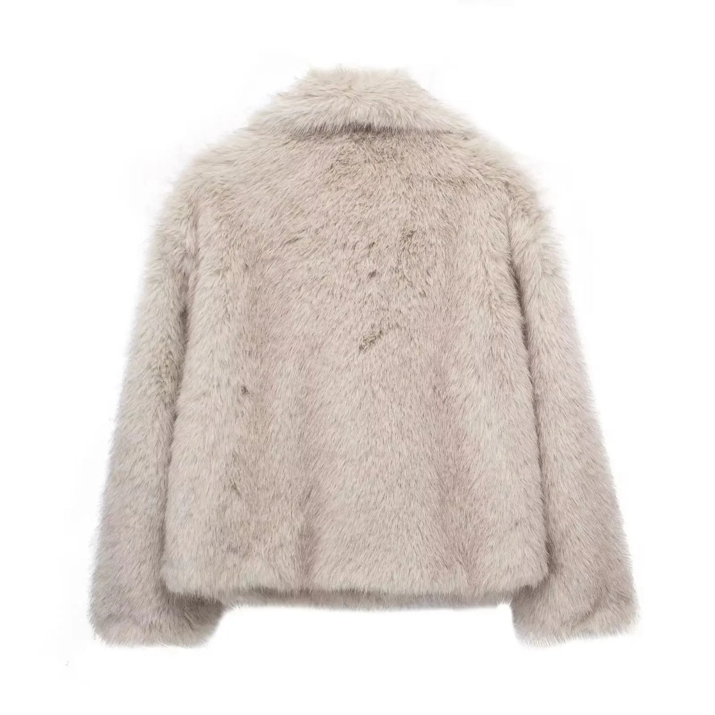 Cropped Faux Fur Coat