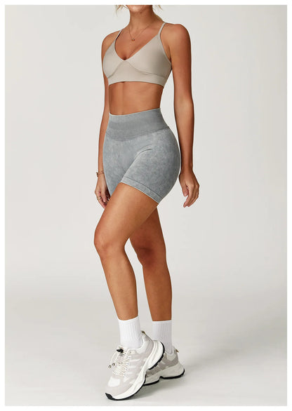 Seamless High Waist Yoga Shorts