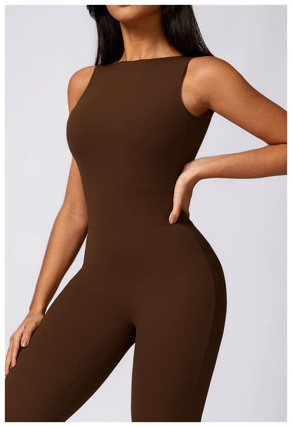 Women’s One-Piece Yoga Jumpsuit – Seamless Training Bodysuit