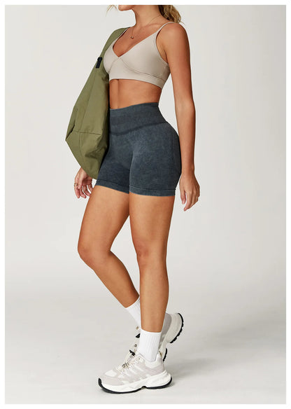 Seamless High Waist Yoga Shorts