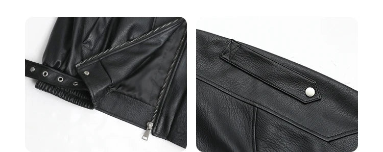 Retro PU Leather Jacket – Spring/Autumn 2025