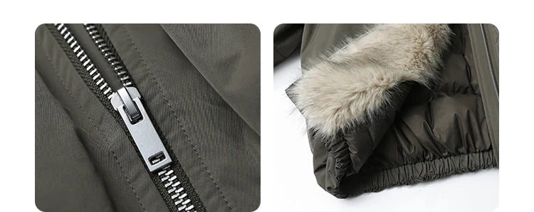 Korean Faux Fur Down Coat – Autumn/Winter 2025 Collection