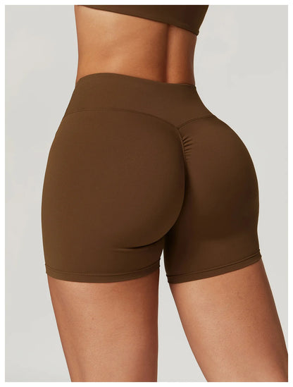 High Waist Push-Up Yoga Shorts