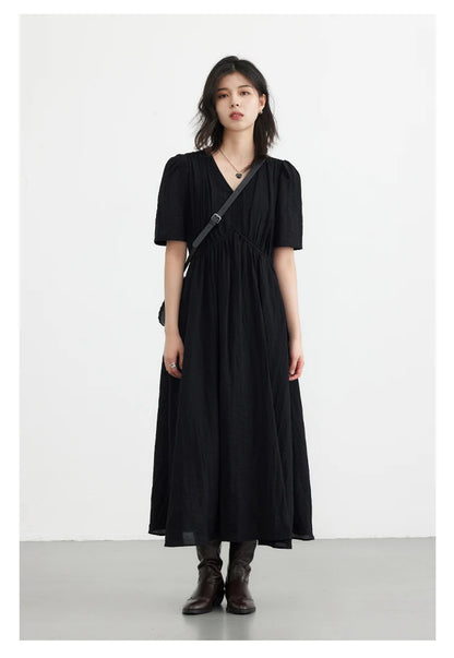 Vintage Puff Sleeve Dress – Summer 2025 Collection