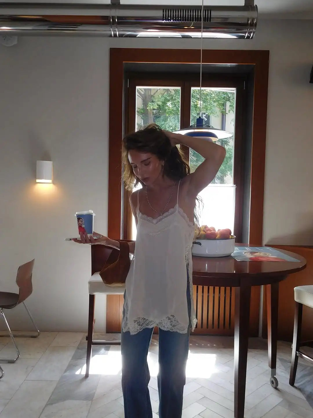 Lace Patchwork V-Neck Top – Summer 2025