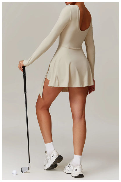 One-Piece Long Sleeve Yoga Jumpsuit