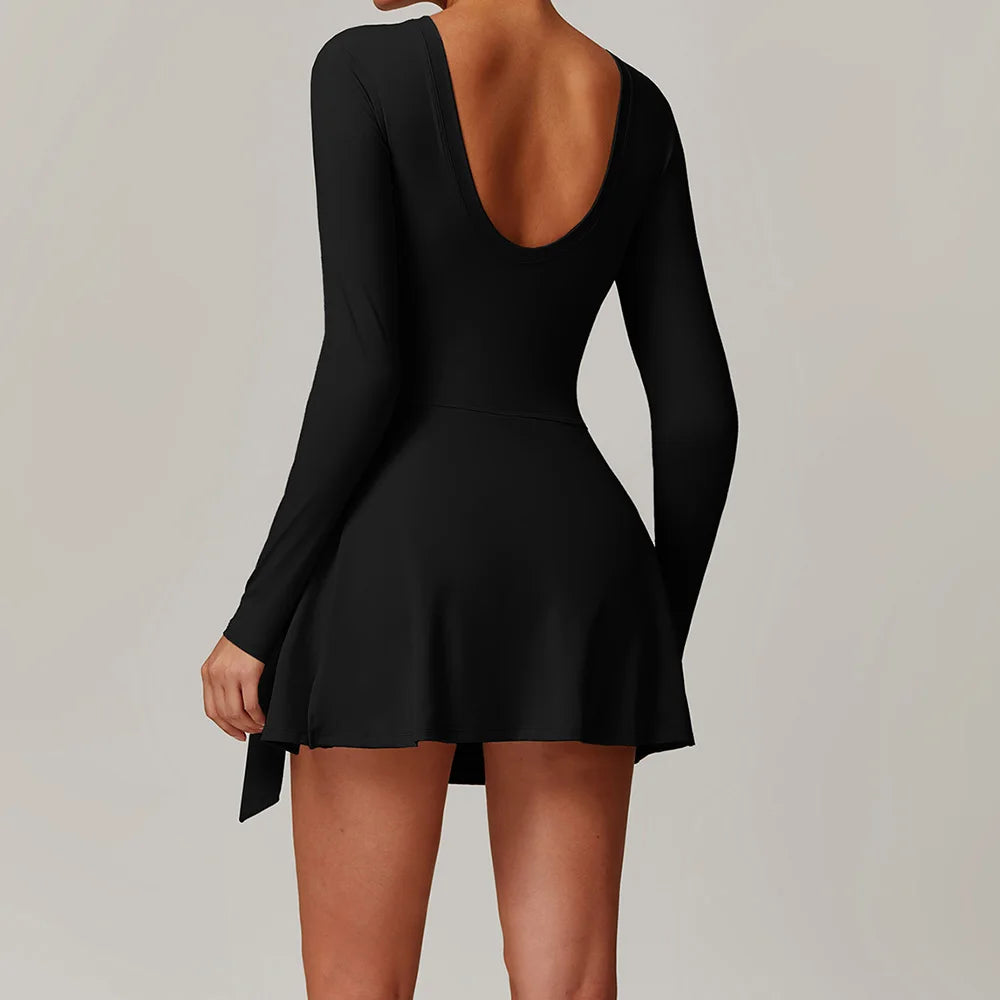 One-Piece Long Sleeve Yoga Jumpsuit