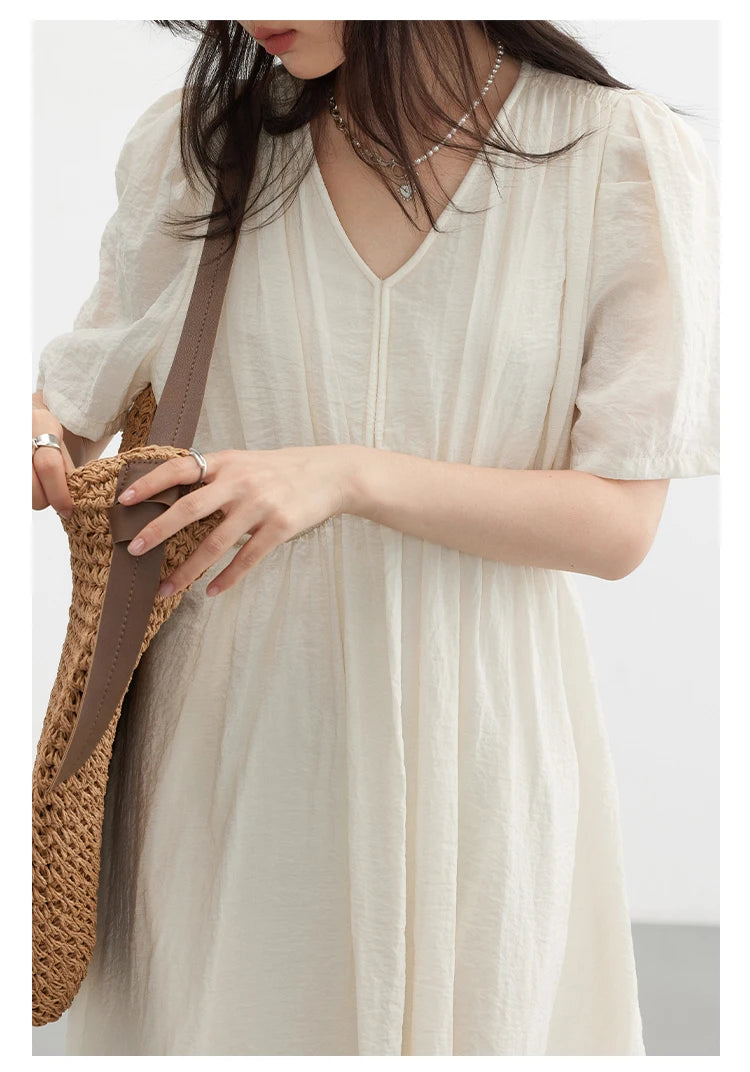 Vintage Puff Sleeve Dress – Summer 2025 Collection