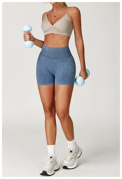 Seamless High Waist Yoga Shorts