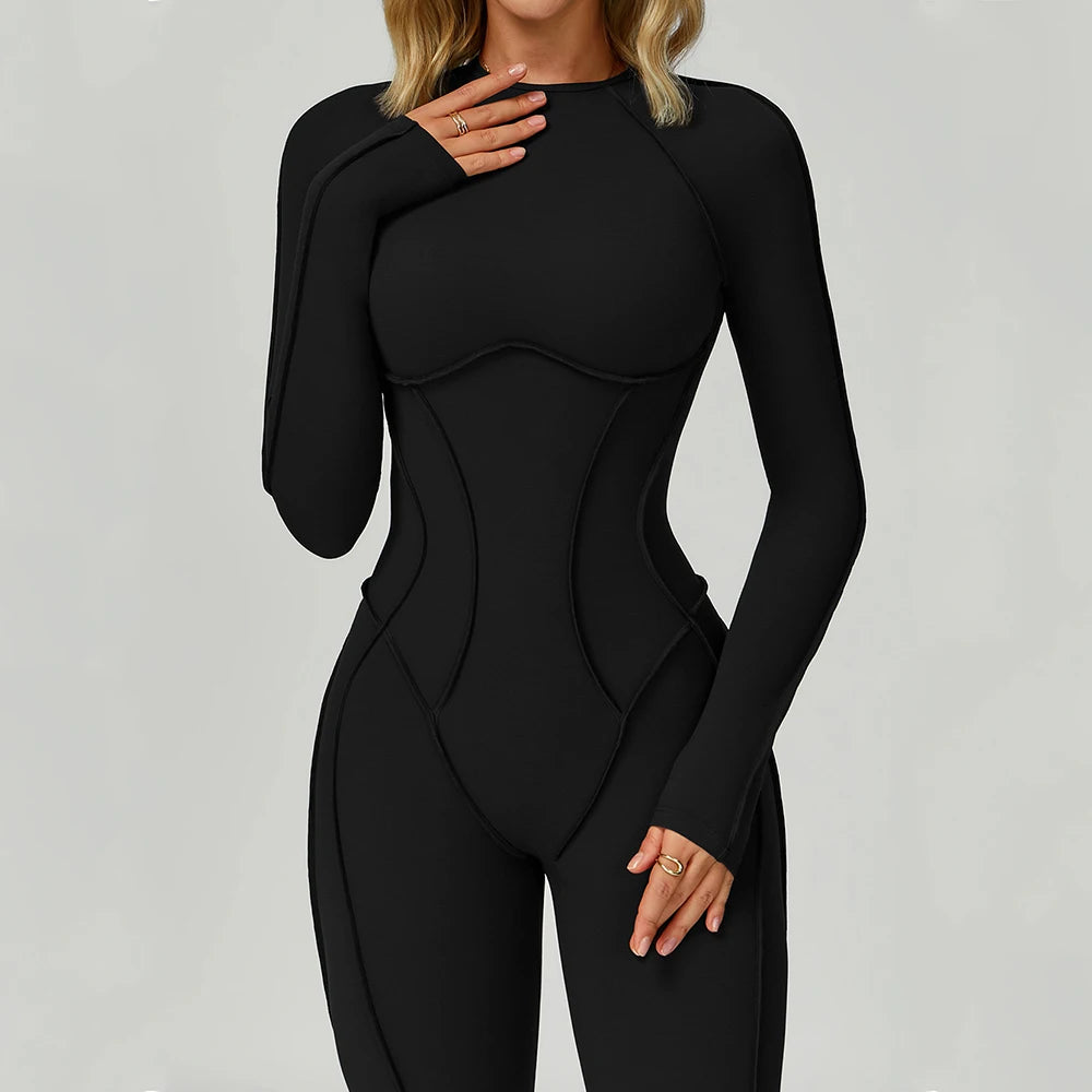 Women’s Long Sleeve Yoga Jumpsuit