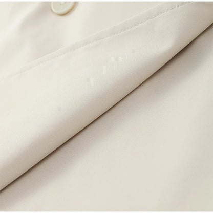 Lace-Up Cropped Trench Coat – Fall 2025