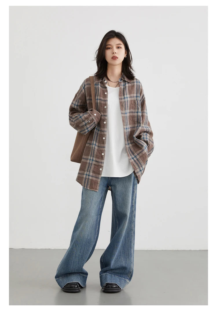 Casual U-Neck Long Sleeve Tee – Spring/Autumn 2025 Collection