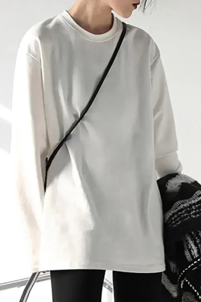 Basic O-Neck Long Sleeve Tee – Spring/Autumn Collection