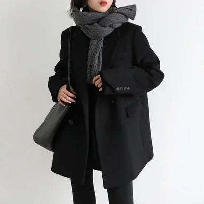 Wool Blend Mid-Long Coat – Autumn/Winter 2025