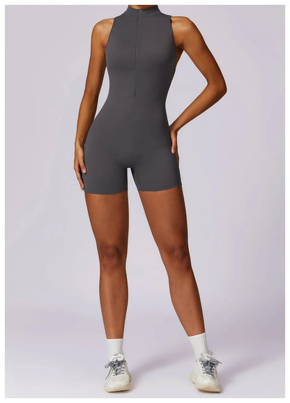 Women’s Zipper Yoga Jumpsuit