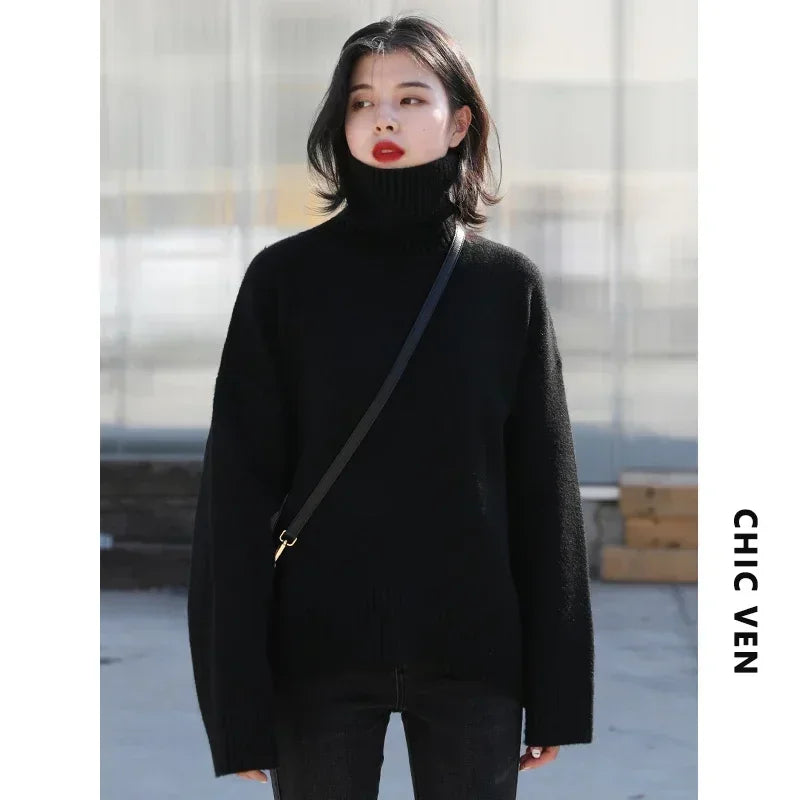 Korean Turtleneck Sweater – Winter 2025 Collection