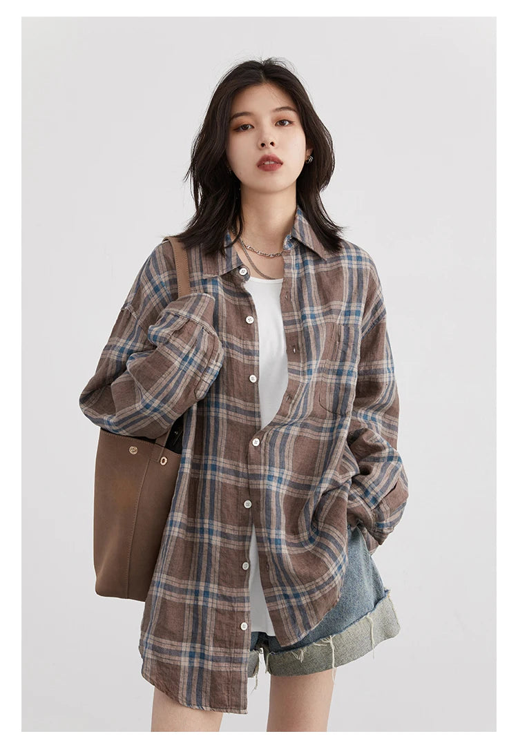 Casual U-Neck Long Sleeve Tee – Spring/Autumn 2025 Collection