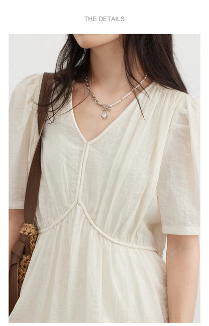 Vintage Puff Sleeve Dress – Summer 2025 Collection